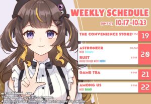 Anya Melfissa Instagram - 【WEEKLY SCHEDULE】

YT Channel: youtube.com/channel/UC727SQYUvx5pDDGQpTICNWg

Tags
General: #Anya_Melfissa
Fanart: #anyatelier
Fan name: #Melfriends
Livestream: #Liveissa

Note that fan submissions may be used in future activities.