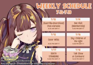 Anya Melfissa Instagram - 【WEEKLY SCHEDULE】

YT Channel: youtube.com/channel/UC727SQYUvx5pDDGQpTICNWg

Tags
General: #Anya_Melfissa
Fanart: #anyatelier
Fan name: #Melfriends
Livestream: #Liveissa

Note that fan submissions may be used in future activities.