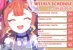 Anya Melfissa Instagram - 【WEEKLY SCHEDULE】

YT Channel: youtube.com/channel/UC727SQYUvx5pDDGQpTICNWg

Tags
General: #Anya_Melfissa
Fanart: #anyatelier
Fan name: #Melfriends
Livestream: #Liveissa

Note that fan submissions may be used in future activities.
