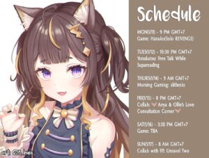 Anya Melfissa Instagram - 【WEEKLY SCHEDULE】

YT Channel: youtube.com/channel/UC727SQYUvx5pDDGQpTICNWg

Tags
General: #Anya_Melfissa
Fanart: #anyatelier
Fan name: #Melfriends
Livestream: #Liveissa

Note that fan submissions may be used in future activities.

2 collabs this week!💛