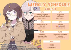 Anya Melfissa Instagram - 【WEEKLY SCHEDULE】

YT Channel: youtube.com/channel/UC727SQYUvx5pDDGQpTICNWg

Tags
General: #Anya_Melfissa
Fanart: #anyatelier
Fan name: #Melfriends
Livestream: #Liveissa

Note that fan submissions may be used in future activities.