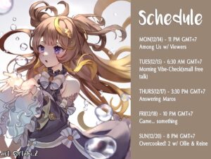 Anya Melfissa Instagram - 【WEEKLY SCHEDULE】

YT Channel: https://youtube.com/channel/UC727SQYUvx5pDDGQpTICNWg

Tags
General: #Anya_Melfissa
Fanart: #anyatelier
Fan name: #Melfriends
Livestream: #Liveissa

Note that fan submissions may be used in future activities.

See you all on this week's streams!