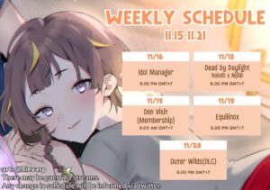 Anya Melfissa Instagram - 【WEEKLY SCHEDULE】

YT Channel: youtube.com/channel/UC727SQYUvx5pDDGQpTICNWg

Tags
General: #Anya_Melfissa
Fanart: #anyatelier
Fan name: #Melfriends
Livestream: #Liveissa

Note that fan submissions may be used in future activities.