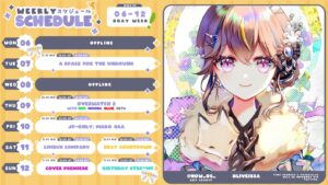 Anya Melfissa Instagram - 【WEEKLY SCHEDULE】

YT Channel: youtube.com/channel/UC727SQYUvx5pDDGQpTICNWg

Tags
General: #Anya_Melfissa
Fanart: #anyatelier
Fan name: #Melfriends
Livestream: #Liveissa

Note that fan submissions may be used in future activities.