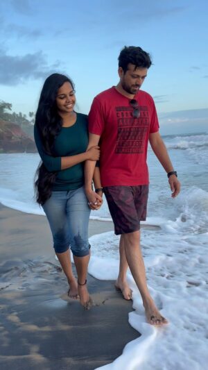 Aparna Narayanan Instagram - Beach walks and sunsets with your bae ❤️ simple joys of life ❤️
We had a wonderful birthday week :) perks of having birthdays in the same month (especially few days apart 😍). Thank you all for your lovely wishes ❤️

📸 - @akshay_s1109 🫶

#travel #travelcouple #varkala #birthday #july #tuesday #vacation #vacay #simplejoys #happy #birthdayweek #couple #love #couplegoals #beach #sunset #nature