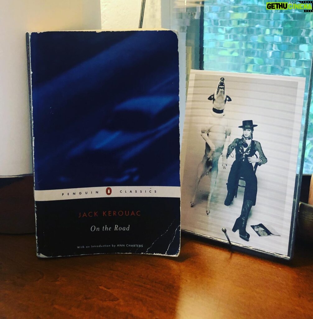 April Bowlby Instagram - Read number 67 is live! Join @jobozarth and myself as we discuss the first half of “On the Road” by Jack Kerouac. Is Bowie a Dean or a Sal? Or neither?