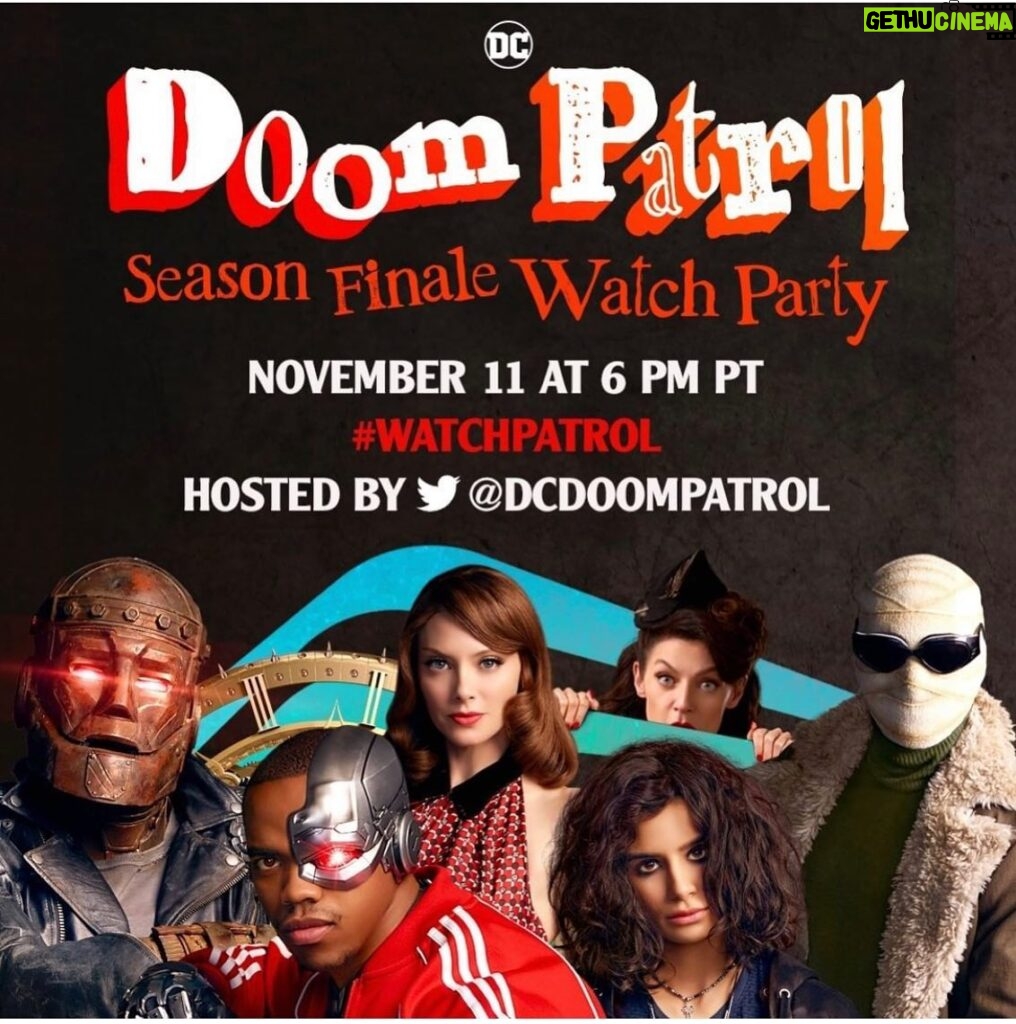 April Bowlby Instagram - Season 3 Finale Watch Party! I’ll be live tweeting along with @DCDoomPatrol at exactly 6 PM PT tomorrow and sharing reactions on the Season 3 finale. Join us using hashtag #WatchPatrol.