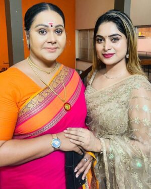 Arathy Sojan Instagram - സപ്തതിടെ അമ്മ 🫰
@rekharatheesh3