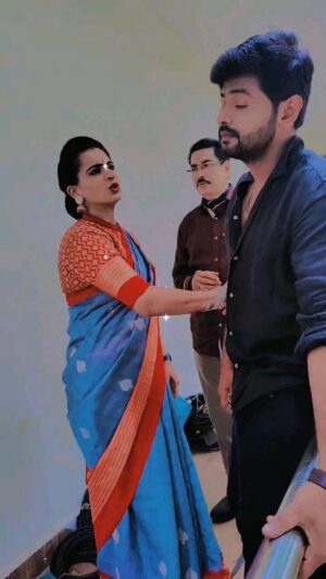 Archana Ananth Instagram - 🌻Fun on sets with hubby and sunny😅😅😅..
.
.
.
.
.
VC:- @mani.bujji.353803 
#reels #funnyvideos #trending #sunny #love #friendship #friends #positivevibes