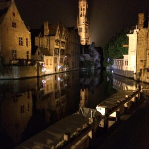 Archie Panjabi Instagram - Bruges. What a magical town! Feels like being in a fairytale😊