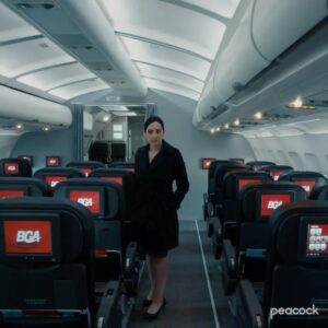 Archie Panjabi Instagram - Who is to blame when flight 716 disappears over the Atlantic? Find out today, when #Departure lands on @PeacockTV Streaming September 17th✈️