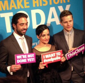 Archie Panjabi Instagram - If we all work together we can #endpolio forever.