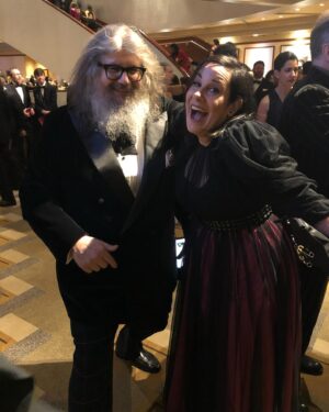 Arianne Phillips Instagram - Oscar Sunday @theacademy CONGRATULATIONS to ALL the nominees especially my colleagues  #jacquelinedurran
@byellenm @holly.waddington @jacquielwest @jantyyates #davidcrossman 👏🏼👏🏼👏🏼
…
Having been  nominated for an Oscar , the best part is your family ,friends, colleagues sharing in the excitement . It very quickly becomes about your community and not you alone . 
It is an out of body experience to be representing your film, director and crew . 
Here are a few memories from past Oscars
swipe left 
👉🏼 my people ,my family and my love 
👉🏼 my chosen family and glam squad
👉🏼 dress fitting @jc_obando 
👉🏼dress fitting @jeremyscott 
👉🏼 mom and dad looking good 
👉🏼 the great @andreltalley 🙏🏼
👉🏼 the coolest @drakpack 
👉🏼 my love 
👉🏼 fellow nominees  and friends @thesandypowell @mb_costume 
👉🏼 on the big screen when my category was announced @onceinhollywood