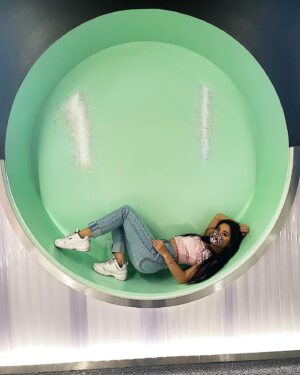 Ariel Yasmine Instagram - I went to @colorfactoryco and my homework is due today.... priorities. Imma still get my A  tho ttyl ❤️🧡💛💚💙💜