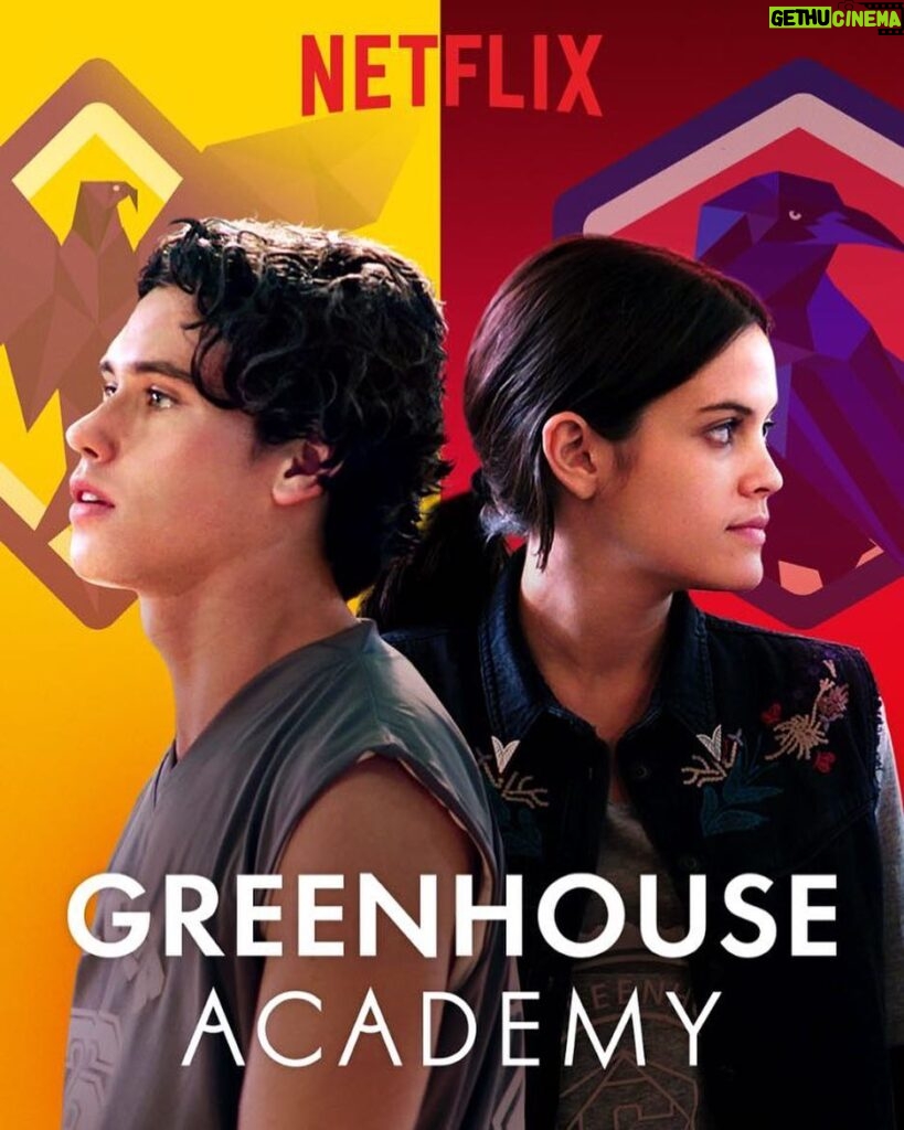 Ariel Mortman Instagram - SO EXCITED to announce that Greenhouse Academy is coming back to Netflix on February 14th! Season 2 here we go 💪🏻💪🏻 @thegreenhouseacademy @netflix #greenhouseacademy #ravens ❤️💙❤️💙