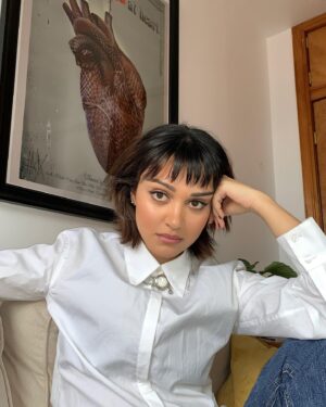 Ariela Barer Instagram - Virtual press day from the comfort of my Wild At Heart poster