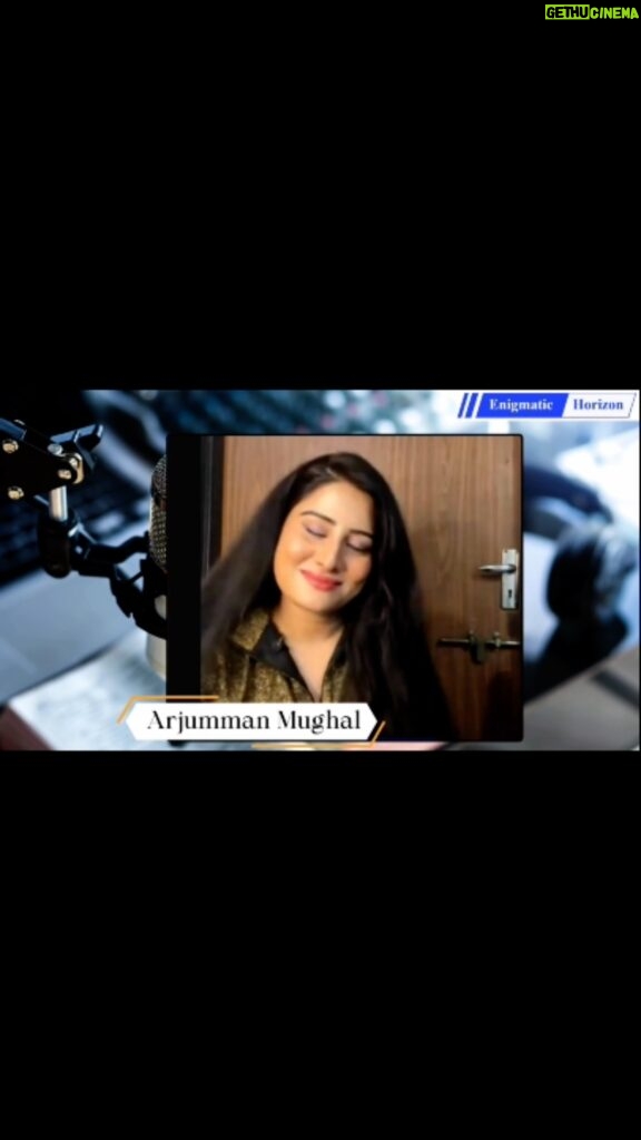 Arjumman Mughal Instagram - #arjummanmughal #at #enigmatichorizon #interviewer #shashisalwani #intervie #bollywoodactress