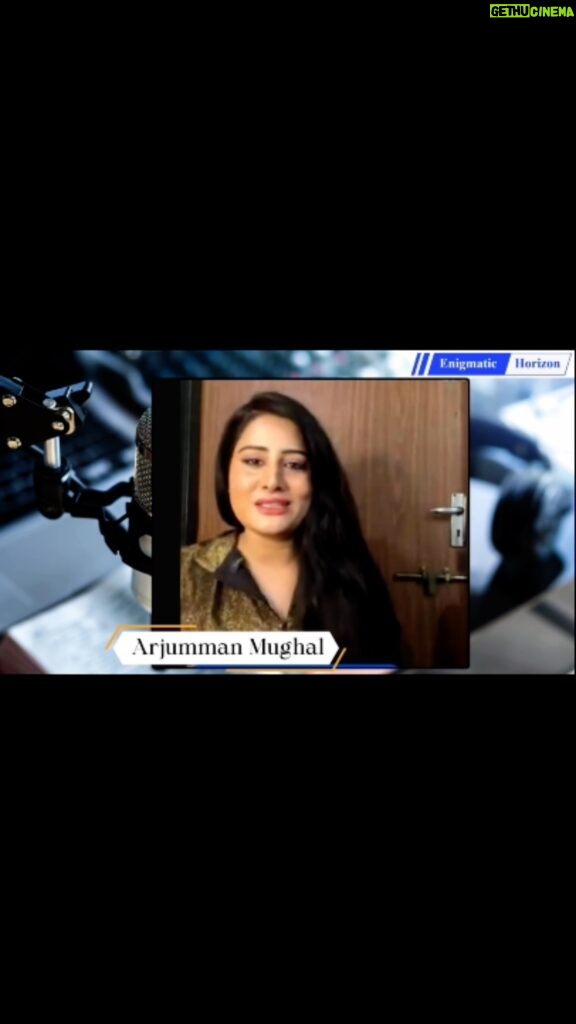 Arjumman Mughal Instagram - #arjummanmughal #at #enigmatichorizon #interviewer #shashisalwani #intervie #bollywoodactress