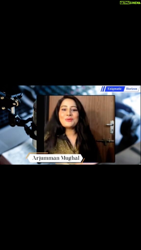 Arjumman Mughal Instagram - #arjummanmughal #at #enigmatichorizon #interviewer #shashisalwani #intervie #bollywoodactress