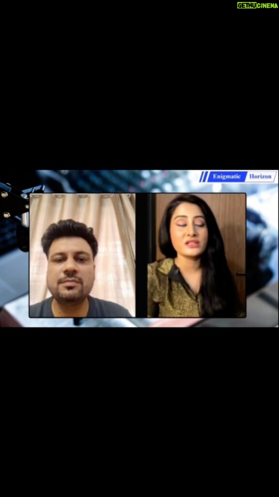 Arjumman Mughal Instagram - #arjummanmughal #at #enigmatichorizon #interviewer #shashisalwani #intervie #bollywoodactress