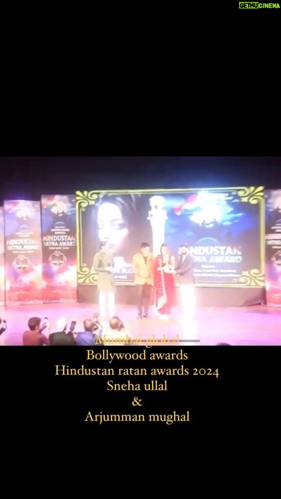 Arjumman Mughal Instagram - #mumbaiglobal #bollywoodawards #hindustanratanawards2024 #rajkumartiwari #snehaullal #arjummanmughal #bestactresses #best #actress @snehaullal @mumbaiglobalachieversaward @realbollywoodhungama