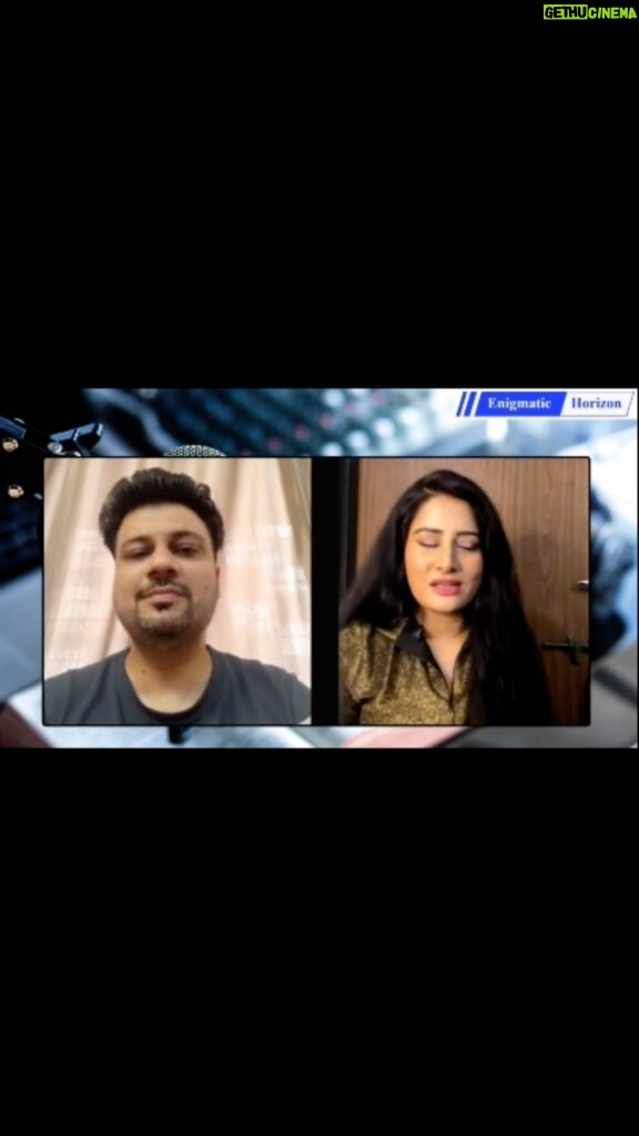 Arjumman Mughal Instagram - #arjummanmughal #at #enigmatichorizon #interviewer #shashisalwani #intervie #bollywoodactress