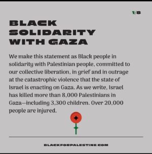 Arsema Thomas Instagram - This moment is a mirror and sets a precedent for how we engage with ideas of liberation and freedom in reality. There is something so frightening about the power of propaganda over our minds and our understanding of the world and our empathy. Everything is too malleable not to fucking change it. 
Thanks @maazamengiste for sending this along.
@blackforpalestine your mere existence in this intersection will cause a shift as solidarity becomes the name of the game. While people lose their lives in Gaza and the West Bank and East Jerusalem, losing their identities, families, and sanity, the rest of us will speak out, cause disturbances, and be exposed for fighting for what is right. It’s the least we can do. #ceasefire #B4P 
Sign the petition!