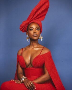 Arsema Thomas Instagram - .
@wainachancy thank you for allowing us into the wonderland of your mind and the @atelierndigo for welcoming me into the fam
@styledbyfern for moving the heavens to make this happen for us
@kymberberry thank you for painting me not to hide my blackness but to enhance it (I love my lips now)
@ashtonsdreams thank you for being the alchemist of this whole thang
@essence thank you for wanting to share my voice and journey 
@itsjusttodd and @eltonandersonjr thank you for creating magic out of thin air of my flat
@brooklynprla and @lesilla thank for shoesies!
@burkinabae thank you my sister for these stellar jewelry designs
@naacpimageawards and @shondaland thank you for the blank canvas for me to play on
Thank you to my amazing and great little sister who supported every bit of this journey. 

The Before and After is very real, my friends. Swipey swipe.
