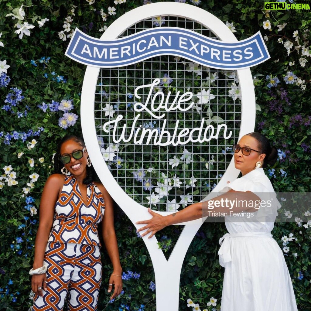 Arsema Thomas Instagram - Wimbles, Wimbly, Wahmbledon. What a beautiful first experience with @americanexpressuk and all the kind posh people. But honestly, I love tennis and to be at such an institution was the manifestation of dreams. Thank you. Thank you to a killer glam team @luciajosephine_ and @harriotsglam for creating magic and thank you @sezane for this cute ass set! #withamex #gifted #nglimissedthecommentary