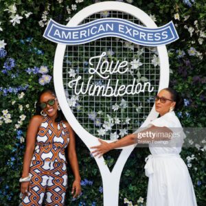 Arsema Thomas Instagram - Wimbles, Wimbly, Wahmbledon. 
What a beautiful first experience with @americanexpressuk and all the kind posh people. But honestly, I love tennis and to be at such an institution was the manifestation of dreams. Thank you. 
Thank you to a killer glam team @luciajosephine_ and @harriotsglam for creating magic and thank you @sezane for this cute ass set!
#withamex #gifted #nglimissedthecommentary