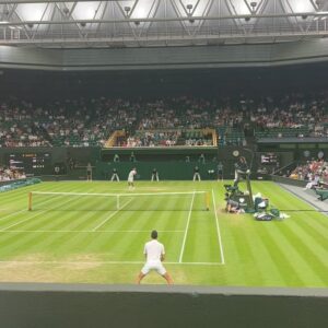 Arsema Thomas Instagram - Wimbles, Wimbly, Wahmbledon. 
What a beautiful first experience with @americanexpressuk and all the kind posh people. But honestly, I love tennis and to be at such an institution was the manifestation of dreams. Thank you. 
Thank you to a killer glam team @luciajosephine_ and @harriotsglam for creating magic and thank you @sezane for this cute ass set!
#withamex #gifted #nglimissedthecommentary