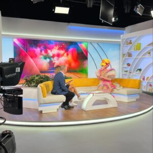 Art Simone Instagram - Had a fab time on the @morningshowon7 chatting all things Life Is Art! My debut book starts shipping next week, exclusive to @booktopiabooks 💚