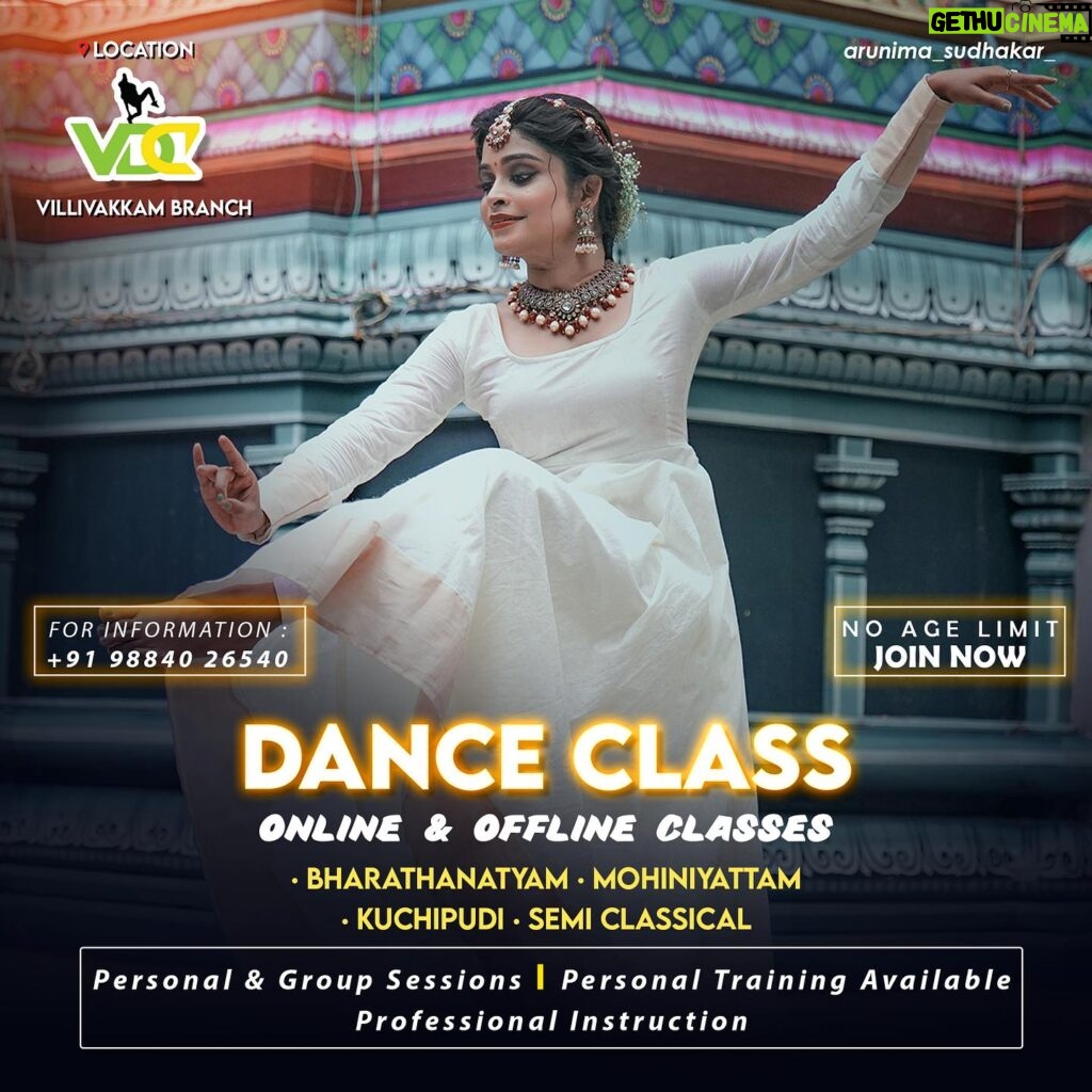 Arunima Sudhakar Instagram - Let’s get started !!!! No Age Limit ONLINE & OFFLINE classes Bharathanatyam | Kuchipudi | mohiniyattam | Semiclassical Personal & group sessions Personal training available Professional training For fees and other details Contact 91 98840 26540