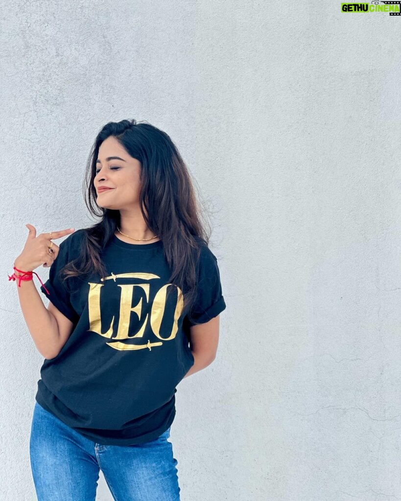 Arunima Sudhakar Instagram - Leo tshirt from @thetrippyclothing