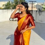 Arunima Sudhakar Instagram – Saree from @mouval_house_of_sarees