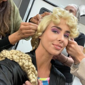 Ashleigh Brewer Instagram - This post *from one of the most fun days of my life!* is almost a year behind and yet right on time- Academy Award Nominated Barbie!! Get ‘em @luckychap 🏆 Thankyou for taking us all on the biggest, pinkest and most mesmerizing ride! 👯‍♀️💗