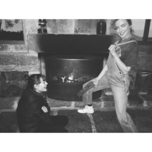 Ashleigh Brewer Instagram - Me trying to charm the pants off @courtney_ally (surprisingly no ghosts in this photo either)