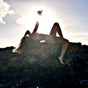 Ashley Hobbs Instagram - Missing the sun and all the adventures
.
Photos taken by @hibeach
.
#flashbackfriday
#bikini
#hawaii 
#model
#ciroc