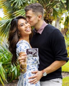 Ashley Argota Instagram - The last few months of being 30 have been… eventful!! I cannot wait for the beautiful chapter that will be 31 with my incredible man, my perfect pup, and our beautiful boy, coming this summer. 💙 thank you for all the birthday wishes xoxoxo