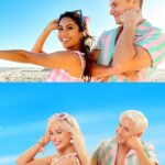 Ashley Argota Instagram - The strike is over!! We were Barbie & Ken for Halloween!! 😝🎀🌊 Thank you to the incredible SAG AFTRA negotiating team for their hard work over the last 118 days. We are so excited to get back to work!