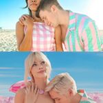 Ashley Argota Instagram - The strike is over!! We were Barbie & Ken for Halloween!! 😝🎀🌊 Thank you to the incredible SAG AFTRA negotiating team for their hard work over the last 118 days. We are so excited to get back to work!