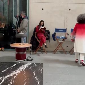 Ashley Liao Instagram - moments from one of the most special days on set. 

i’ll always remember this day as the one where, suddenly, this production that seemed larger than life was made intimate. this was a very special day getting to know tom, viola, francis, and our crew so personally. 

i was definitely tearing up while journaling about it❤️