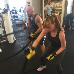 Ashley Rickards Instagram - Just an actress and a director working out together before we shoot.. Nothing to see here.. 