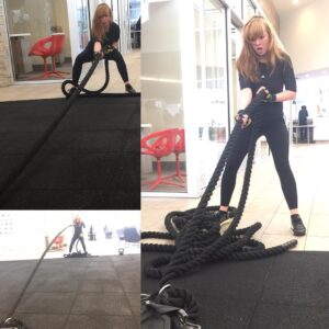 Ashley Rickards Instagram - Tousled hair, ropes and sweat... Hmmm... 😅😅
