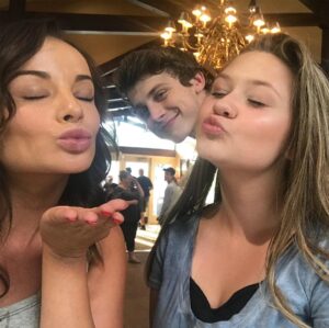 Ashley Rickards Instagram - Fun with @bradygentry and @perrytavvie errytavvie on my new movie 😘😘😘😆😎👯‍♀️👯‍♀️