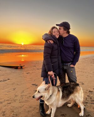 Ashley Williams Instagram - Who rescued who rescued who #grateful #dog #husband