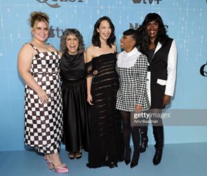 Ashly Burch Instagram - Mythic Quest comes out on Friday! We did some fun stuff with Rachel this season, I'm excited for y'all to see it 😎

Styling by @lucywarrenstyle 
Hair by @hair_by_abbyroll
Makeup by @rachgal1213