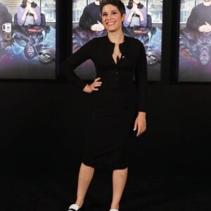 Ashly Burch Instagram - For your consideration 💃🏻

gorgeous dress: @reformation 
badass shoes: @reyrey_official
awesome jewelery: @getwashedashore 
amazing sustainable stylist: @lucywarrenstyle 
hair goddess: @hair_by_abbyroll 
makeup wizard: @misscherrymakeup