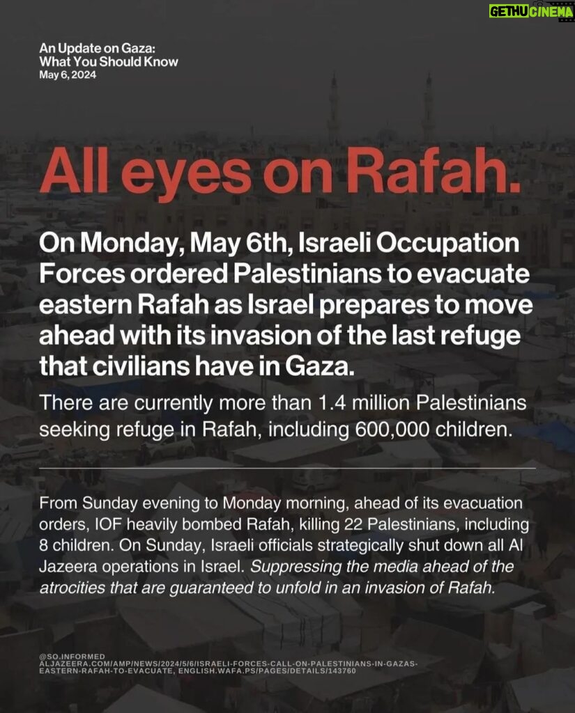 Ashly Burch Instagram - From @so.informed. All eyes on Rafah.
