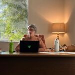 Ashly Burch Instagram - @asmitaparanjape took this picture of me looking very secretary-in-ghostbusters-in-painterly-light, an aesthetic I didn't know I wanted to achieve, but am quite pleased with